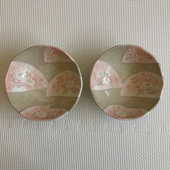 お皿　花柄　中古
