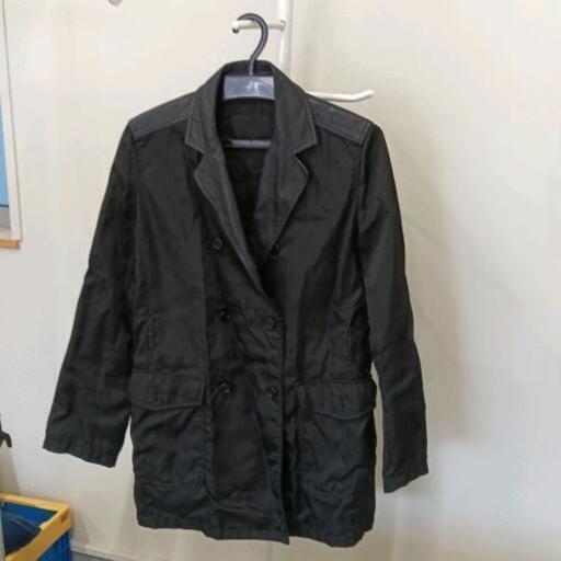 0426-101 PRADAレディース　ラムレザー×ナイロンコート