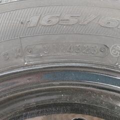 スタッドレスタイヤ　2ヶ月使用　165/65R14 ４本　スズキソリオの画像