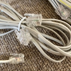電話機を接続するケーブル３つセットの画像