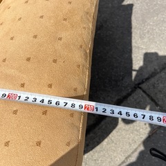 HUGO 2人掛けソファー　合皮　スゥエードの画像