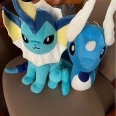 ポケモン　ぬいぐるみ　シャワーズ＆ハクリューセット
