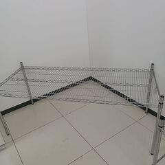 ★ジモティ割あり★  ラック シルバー H62×D61×W151...