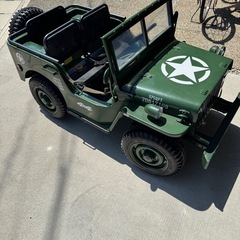 コストコ　ミリタリーカー　電動ミニカー　希少の画像