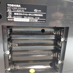 TOSHIBA  SD/USB/CDラジオの画像