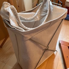 無印良品　折りたたみ　洗濯かご　ランドリーボックス　洗濯用品　収納用品の画像