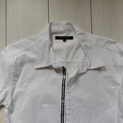 メンズ　七分袖　白シャツ　Mサイズの画像