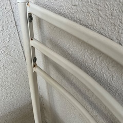 【本日のみ無料】お洒落なチェア2脚セット(鉄フレーム、ウッド座面)の画像