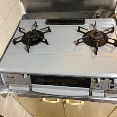 リンナイ　二口ガスコンロ　魚焼きグリルつき　
の画像