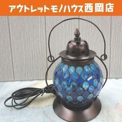 ランタン型 モザイクランプ イシグロ アンティーク調 クリアブル...