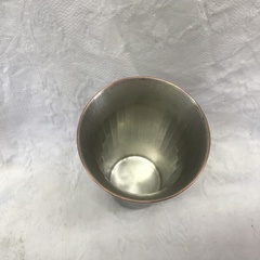 ⭐︎ドリーム2号館⭐︎Gyokusendo ビールカップ 鎚起銅器/縞打紫金色　＊箱ありの画像