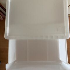 【あげます】3段　引き出し　プラスチック製の画像
