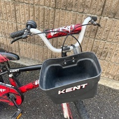 子供 幼児用 自転車 18インチ 男の子 黒 赤 の画像
