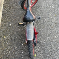子供 幼児用 自転車 18インチ 男の子 黒 赤 の画像