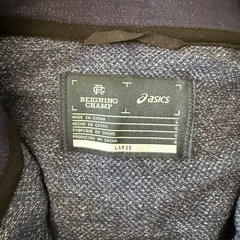 asics × REIGNING CHAMP ハーフジップパーカ フードなし　の画像