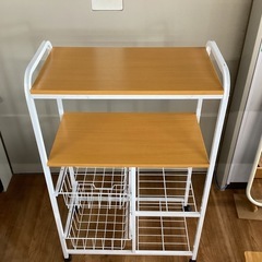 キッチンワゴン【町田市再生家具】250303の画像