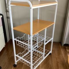 キッチンワゴン【町田市再生家具】250303の画像