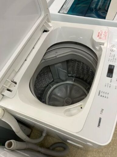 TWINBIRD　全自動電気洗濯機　7㎏　2020年製