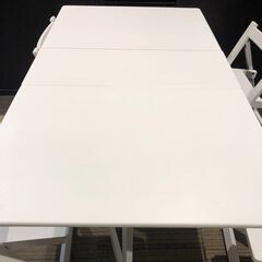 【展示品・未使用品】折りたたみダイニングテーブル バタフライテーブル チェア4脚付き 参考価格47990円💳自社配送時🌟代引き可💳※現金、クレジット、スマホ決済対応※【送料に設置込】の画像