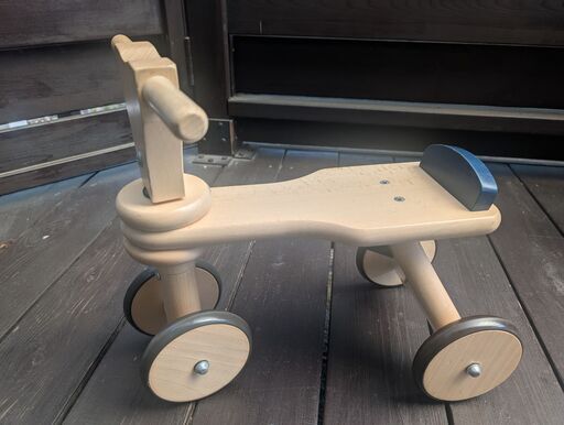 ボーネルンド四輪バイク(三輪車)木製室内用 (よしわ) 廿日市の