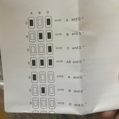 血液型判定キット ABO RH 10人分の画像