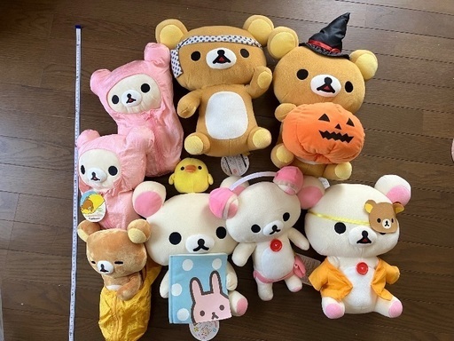 ランキングや新製品 リラックマぬいぐるみ8点セット (ペンギン) 鹿児島のおもちゃ ぬいぐるみ
