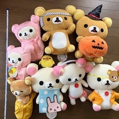 リラックマぬいぐるみ8点セット