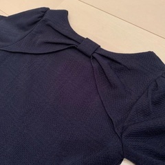 【美品】LODISPOTTO ビジュー付きネイビーワンピースの画像