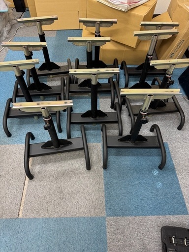 TRUSCO ローラーコンベアの脚11個セット