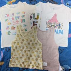 子供半袖Tシャツ＋ランニング肌着 110