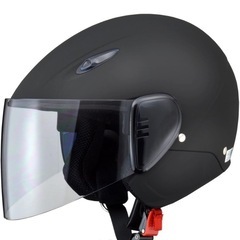 【受渡予定者確定】ほぼ未使用 リード工業(LEAD) バイクヘルメット セミジェット SERIO セリオ RE-35 ブラック 黒 の画像
