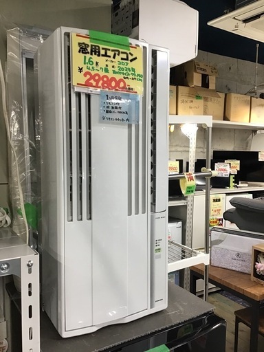 CORONA コロナ窓用エアコン2024年製1.6k 中古品 (reuse96) 本城