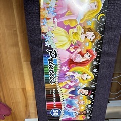 文具　色鉛筆　５０色　ディズニープリンセス