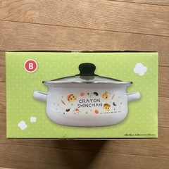 クレヨンしんちゃんフタ付きホーロー鍋Bの画像