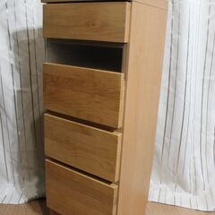 木製　サイド キャビネット 2台セットの画像