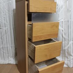 木製　サイド キャビネット 2台セットの画像