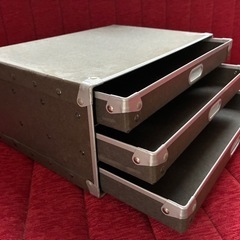 無印良品　廃盤　硬質パルプボックス3段　レタートレー
の画像