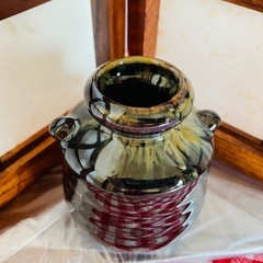 屏風台付　花瓶の画像