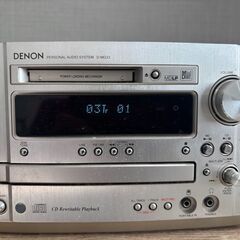  DENON CD MD アンプ　レトロ  YAMAHA スピーカー ・スタンドの画像