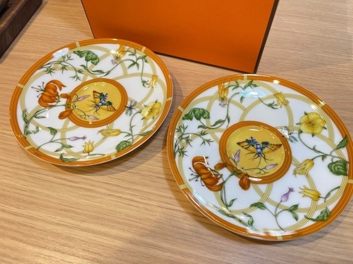 A7049【エルメス】シエスタ デミタス カップ ソーサー ペア