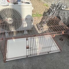 お掃除簡単ペットサークル 120-60 屋根、説明書付きの画像