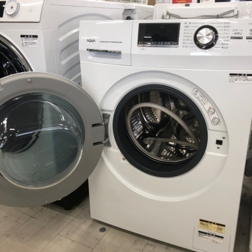 安心の6ヶ月保証付き！！ ドラム式洗濯機(乾燥機機能無し) AQUA 8.0kg 2021年製【トレファク堺福田店】