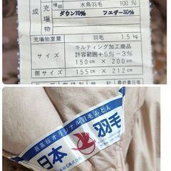 羽毛布団シングルの画像
