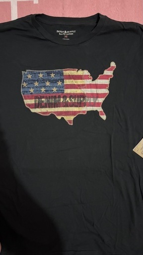 デニムアンドサプライラルフローレン　Tシャツ　アメリカフラッグ