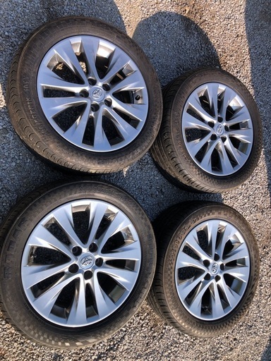 夏タイヤ アルファード ベルファイア トヨタ純正18インチアルミ付き4本組み