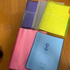 文房具リングファイルとクリアポケットファイル