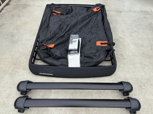 【総額10万円以上】ルーフベース＆アルミラックセット（新品おまけあり）