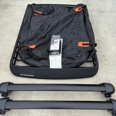 【総額10万円以上】ルーフベース＆アルミラックセット（新品おまけあり）