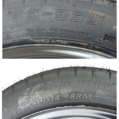 T115/70D14  88M  ファルケンタイヤ  FK−090  応急タイヤ(スペアタイヤ / テンパータイヤ) 14㌅ × 4T × PCD100mmの画像