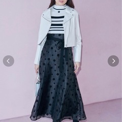 MARY QUANTコラボ デイジーフロッキープリントドッキングニットワンピースの画像